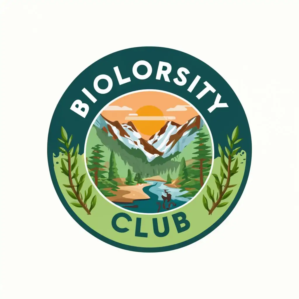 LOGO-Design-for-Biodiversity-Club-Vibrant-Forest-and-Mountain-Theme