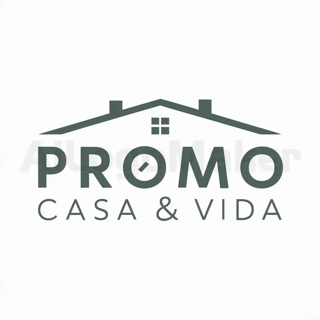 a logo design,with the text 'Promo Casa&Vida', main symbol:House,Moderate,be used in Home Family industry,clear background