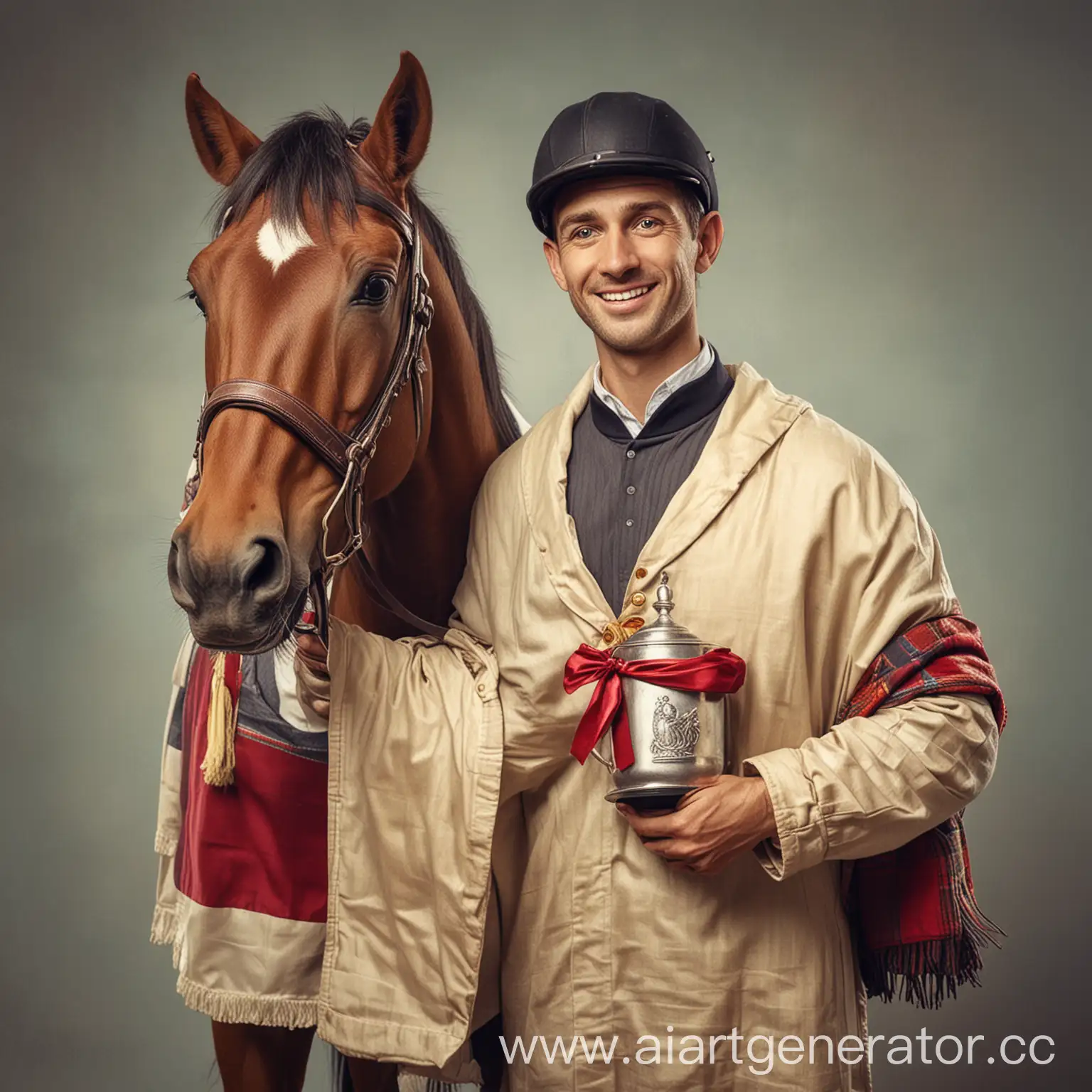 Proud-Jockey-Holding-PrizeWinning-Horse-and-Trophy