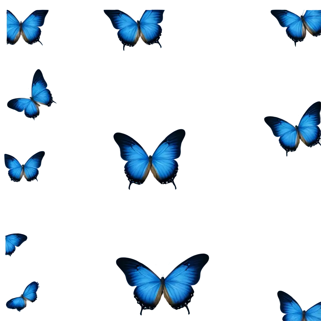 Stunning-Blue-Colour-Butterfly-PNG-Image-Enhance-Your-Designs-with-Vibrant-Elegance
