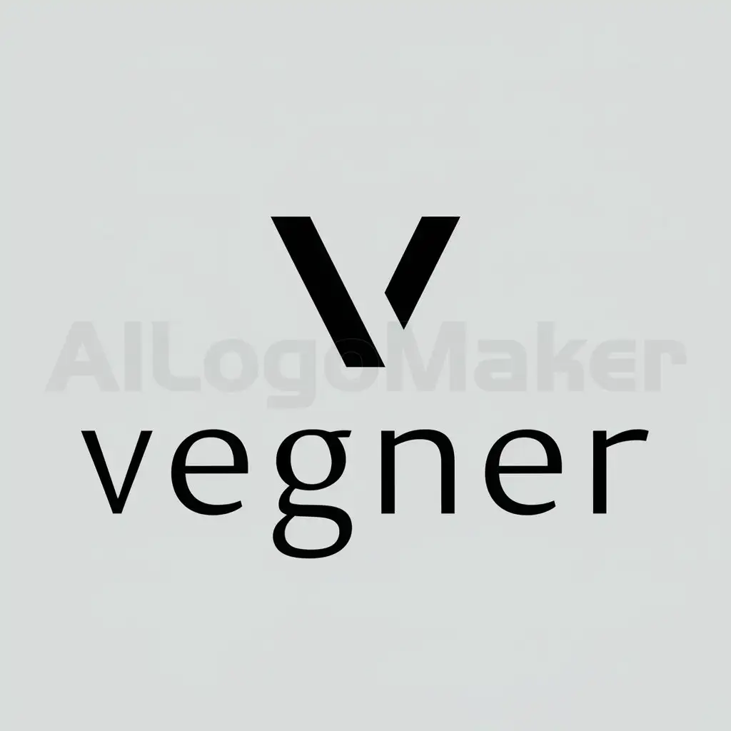 a logo design,with the text "Vegner", main symbol:V,Moderate,clear background