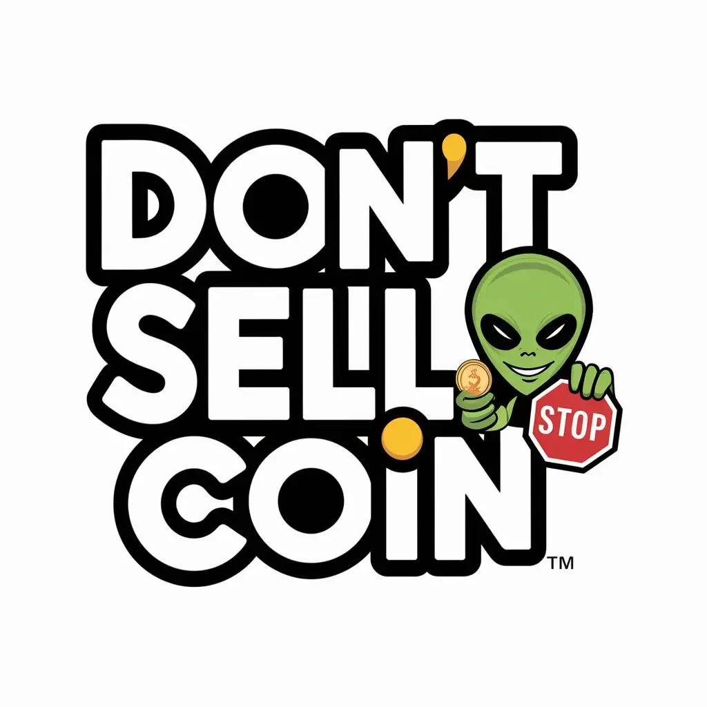 Hodl-Strong-with-Dont-Sell-Coin-Logo-Design