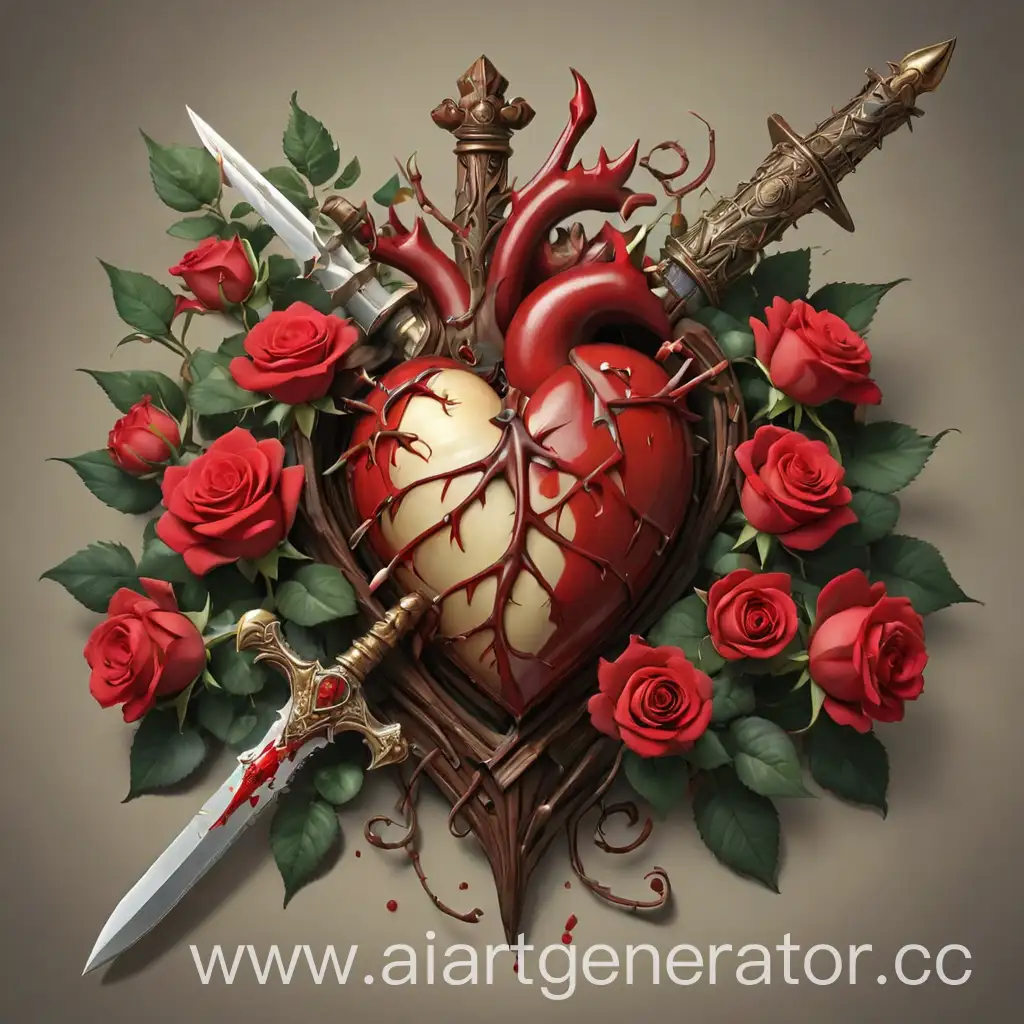 Dagger-Piercing-Heart-with-Red-Roses-and-Thorns