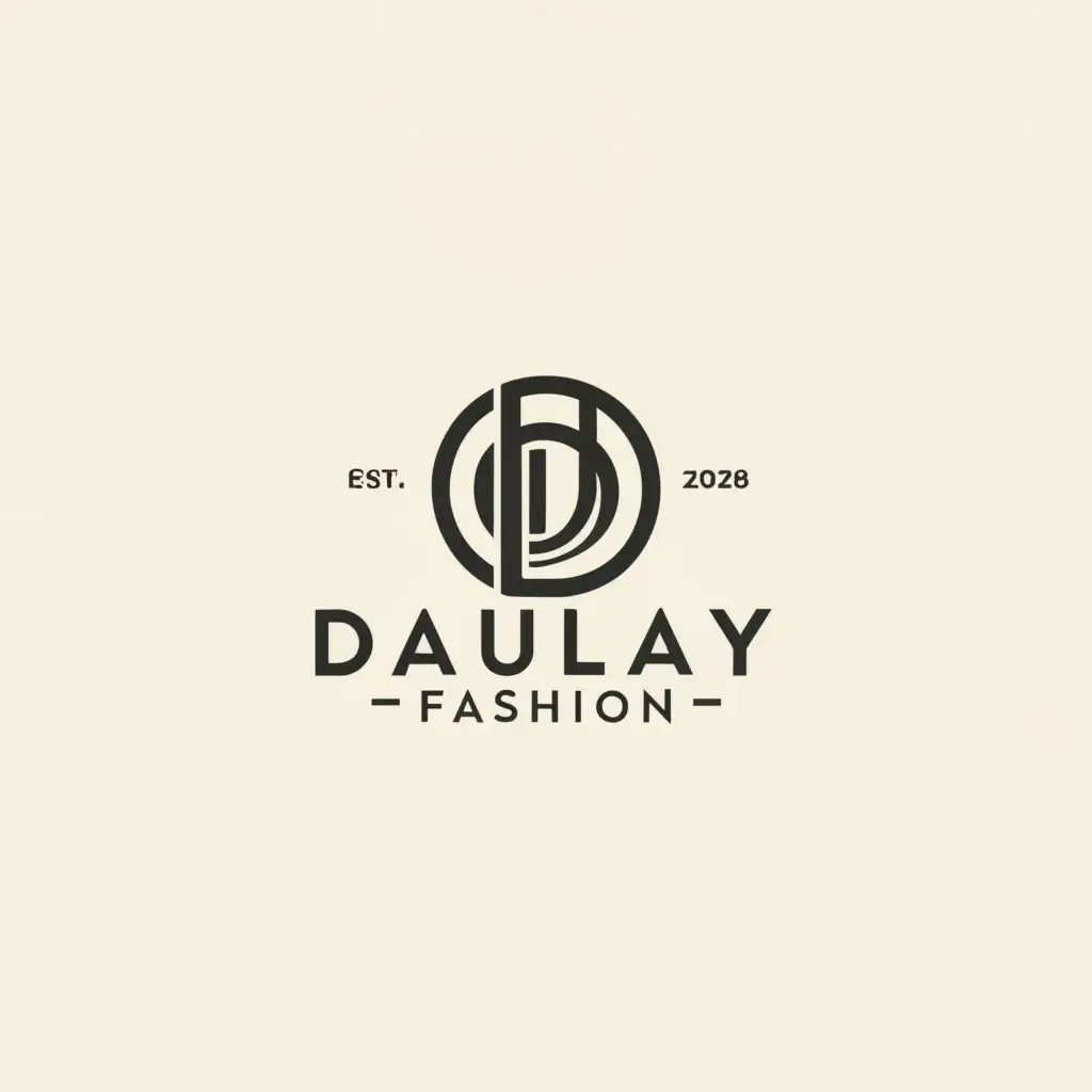 a logo design,with the text "Daulay Fashion", main symbol:simple,Minimalistic,clear background