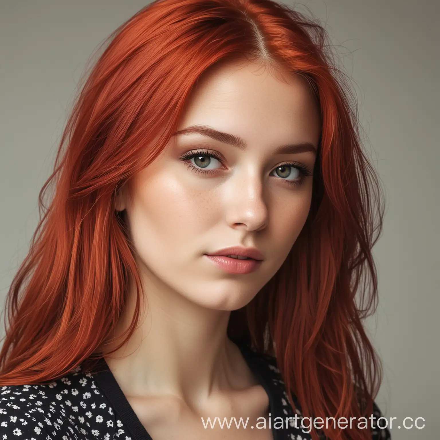 девушка с рыжими волосами 
