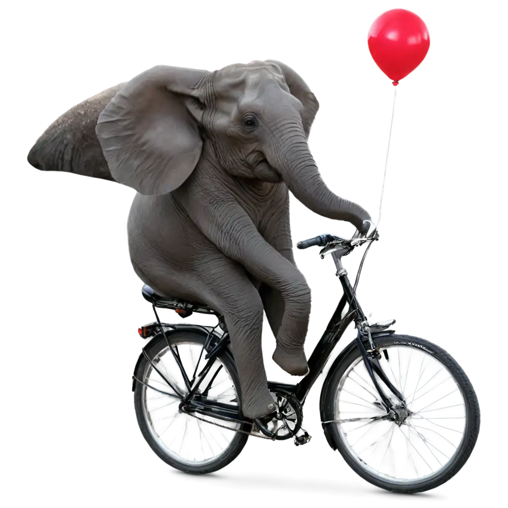 a elephant drive a cycle