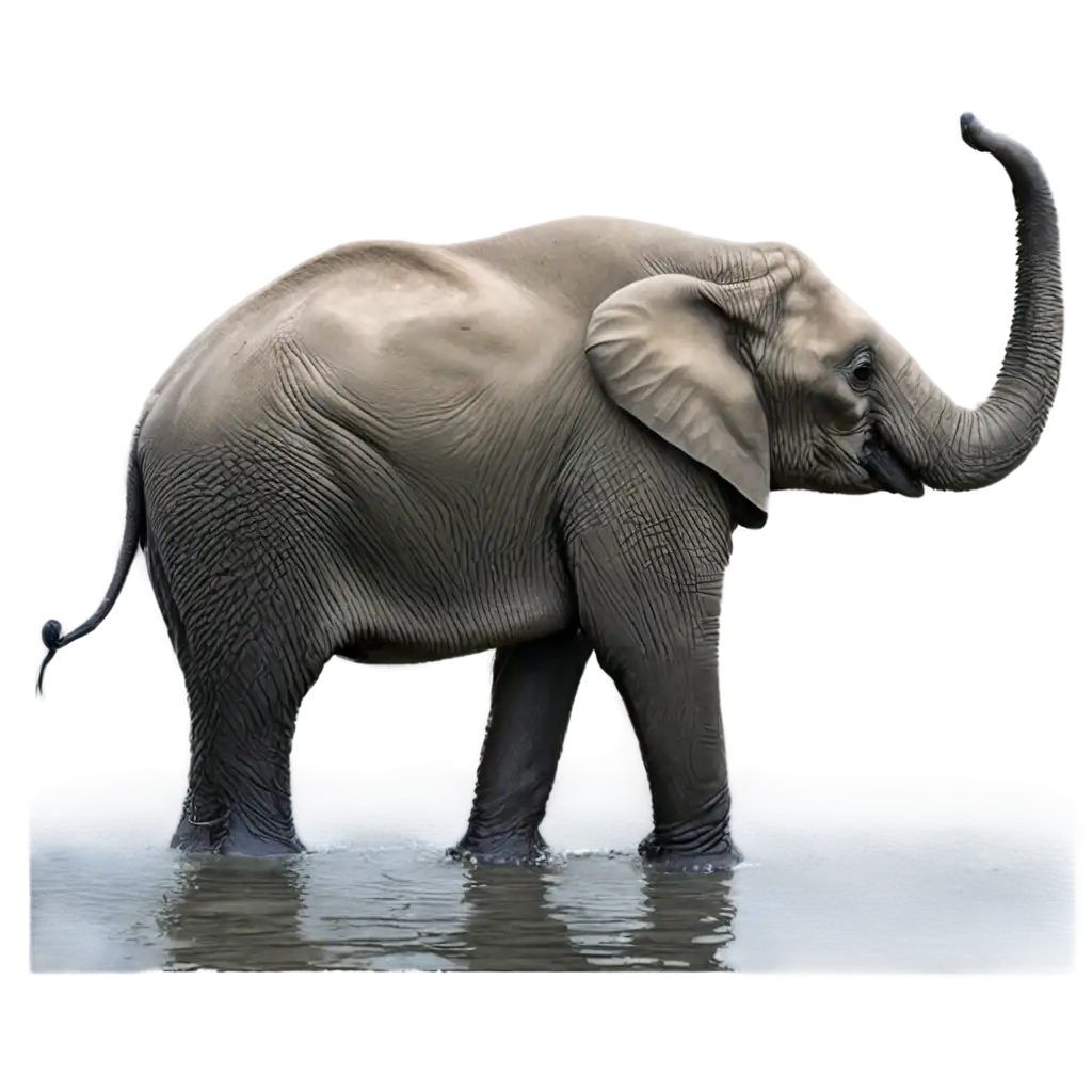 HighQuality-PNG-Image-of-Elephant-in-Water-Enhancing-Visual-Communication
