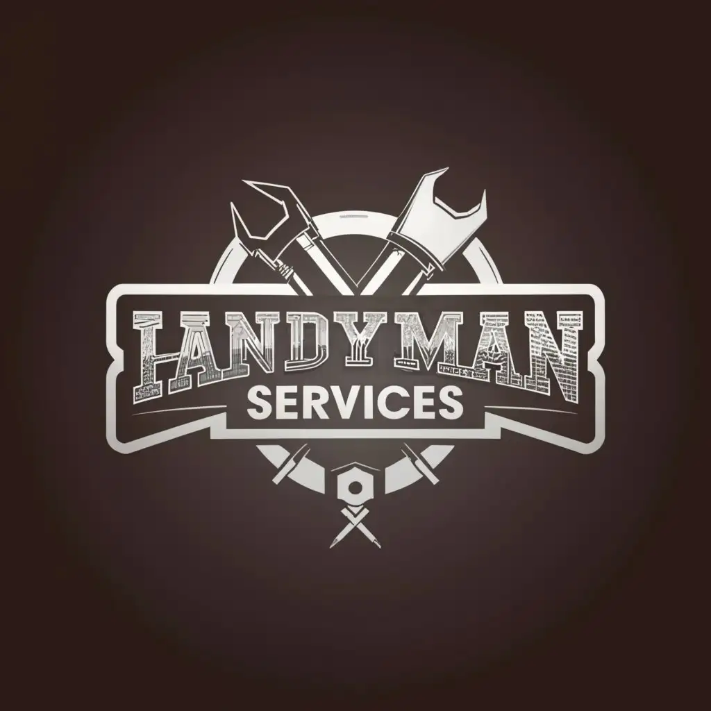 a logo design,with the text "Handyman Services", main symbol:Handyman Services: A logo combining a wrench and a hammer, representing versatility, reliability, and the company's range of handyman services,Moderate,clear background