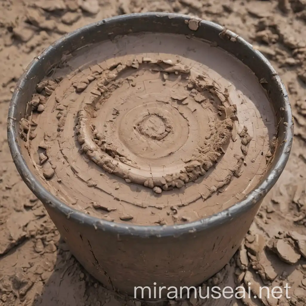 Mud Pot Profile Picture Serene Clay Art Portrait