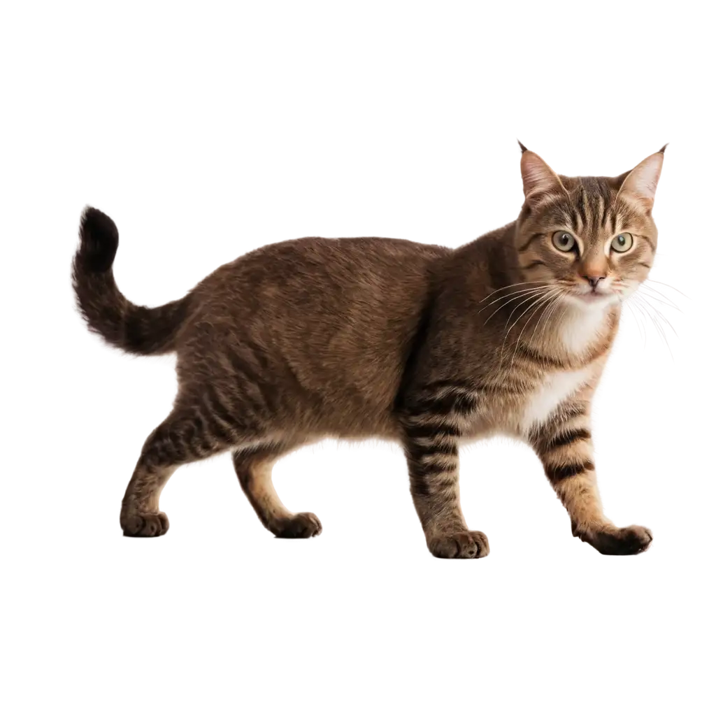 Exquisite-PNG-Image-Elegant-Cat-Standing-on-All-Fours