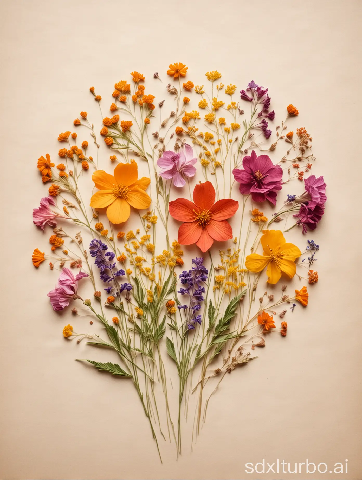 Exquisite-Pressed-Flowers-on-Elegant-Paper-Background