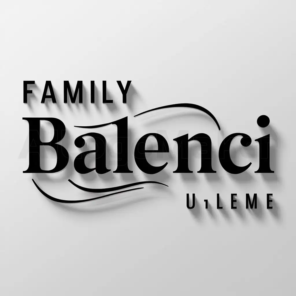 LOGO-Design-For-Family-Balenci-Moderate-Text-with-Clear-Background