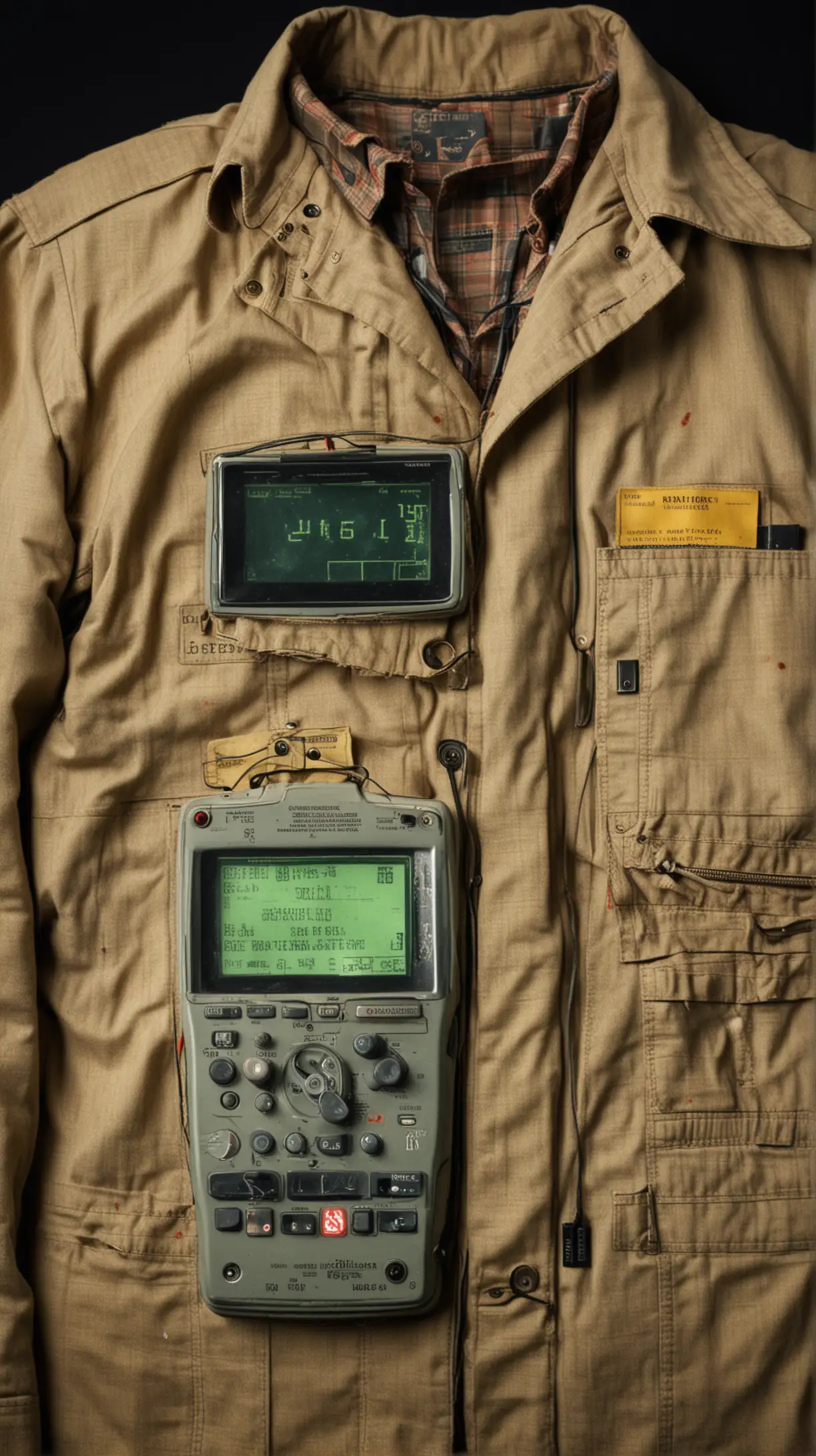 Geiger Counters Detecting Radiation on Deceased Clothing