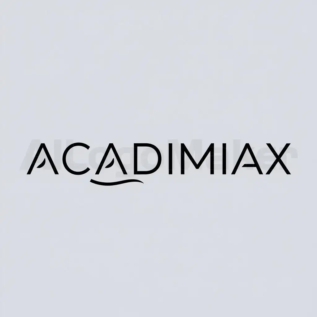 a logo design,with the text "AcadimiaX", main symbol:AX,Moderate,clear background