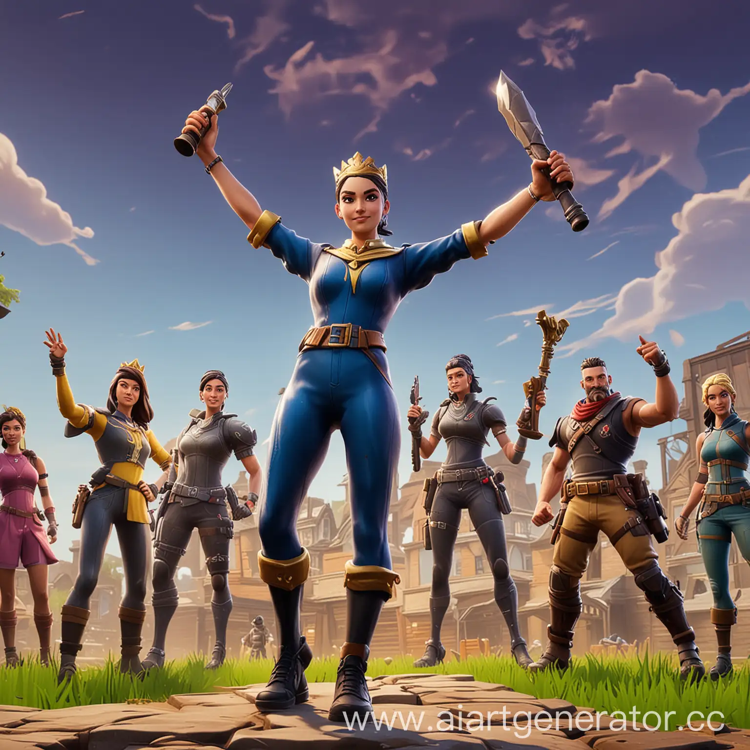 Triumphant-Victory-in-Fortnite-Battle-Royale