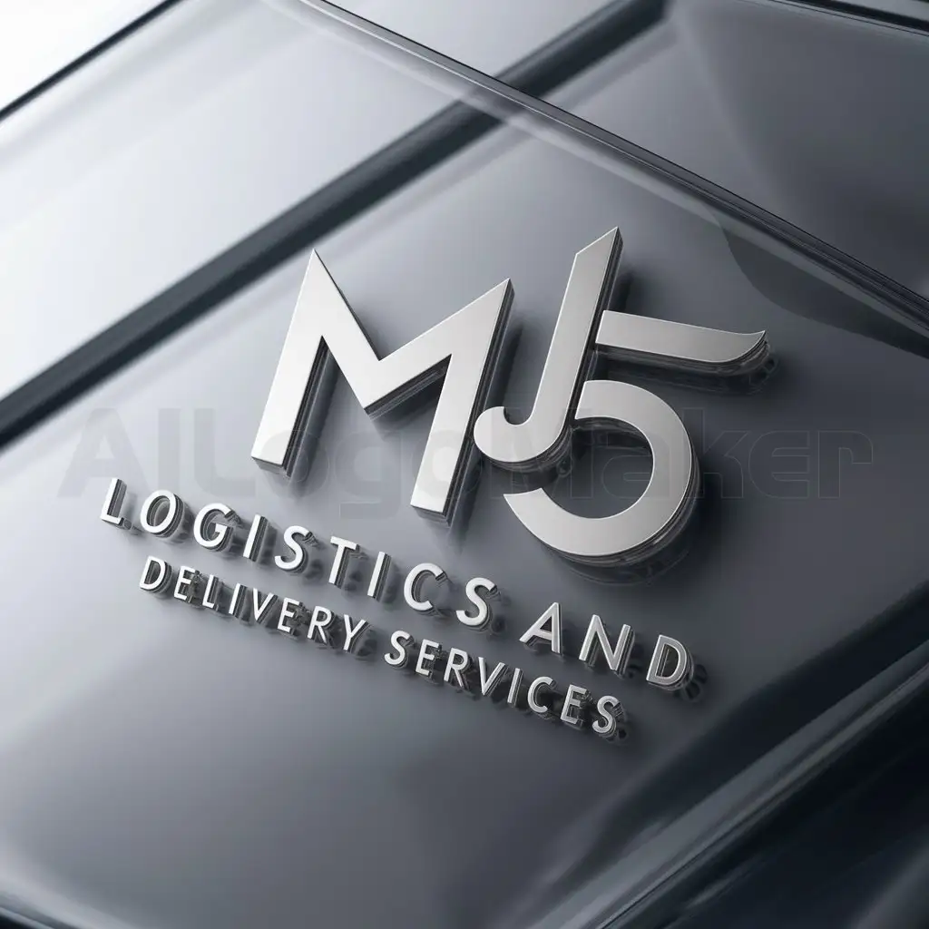 LOGO-Design-For-MJ5-Logistics-and-Delivery-Services-Complex-MJ5-Symbol-on-Clear-Background