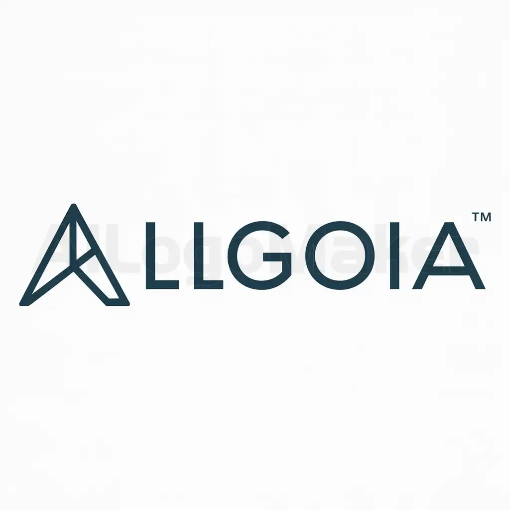 a logo design,with the text "Algoia", main symbol:algo,Moderate,be used in Technology industry,clear background