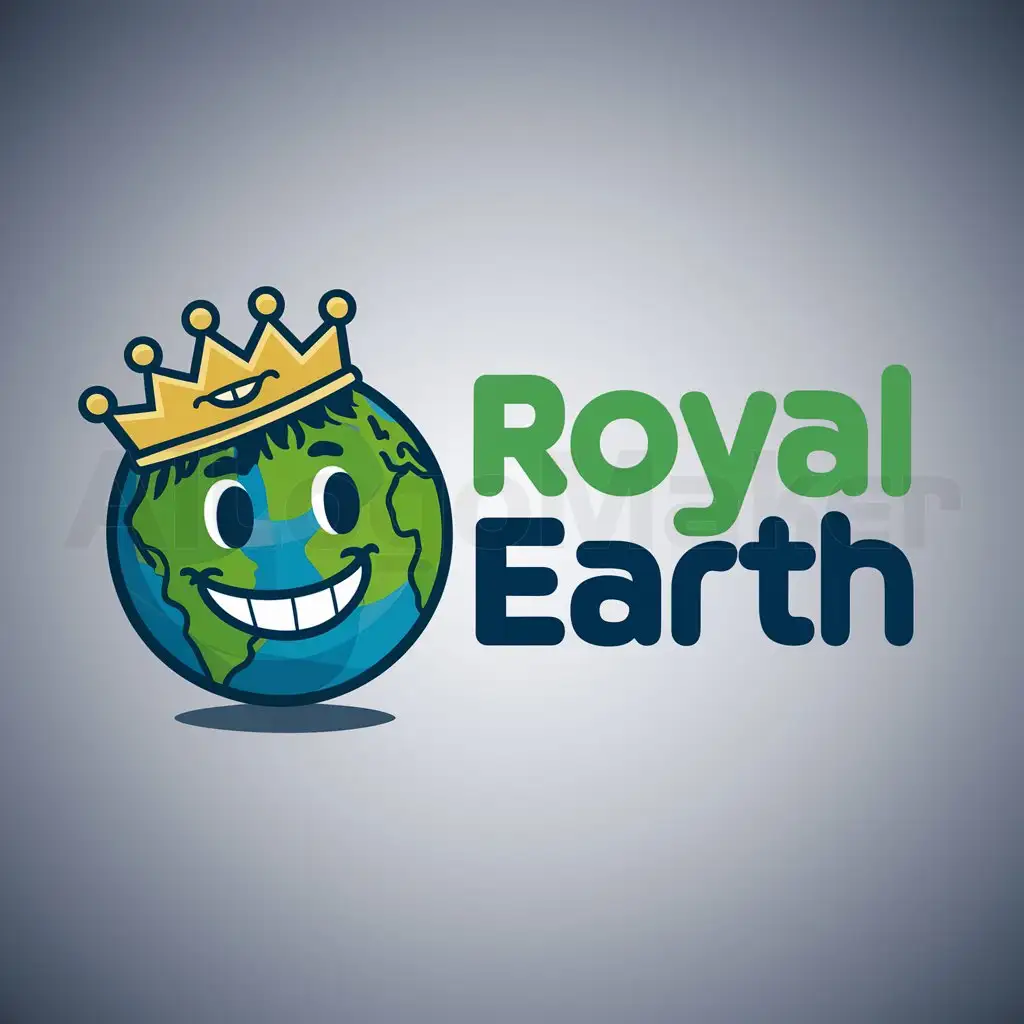 a logo design,with the text "Royal Earth", main symbol:I need a funky and playful logo for brand recognition,Moderate,clear background