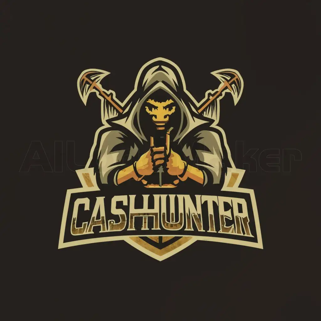 a logo design,with the text "CA$HHUNTER", main symbol:CA$HHUNTER,Moderate,clear background