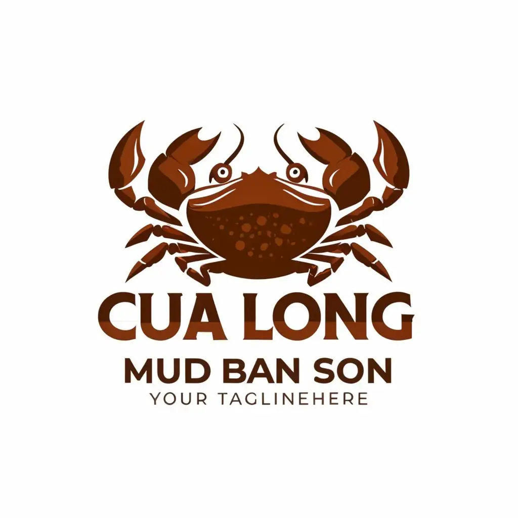 LOGO-Design-For-Cua-Long-Ba-Son-Striking-Mud-Crab-Emblem-Against-a-Clear-Background