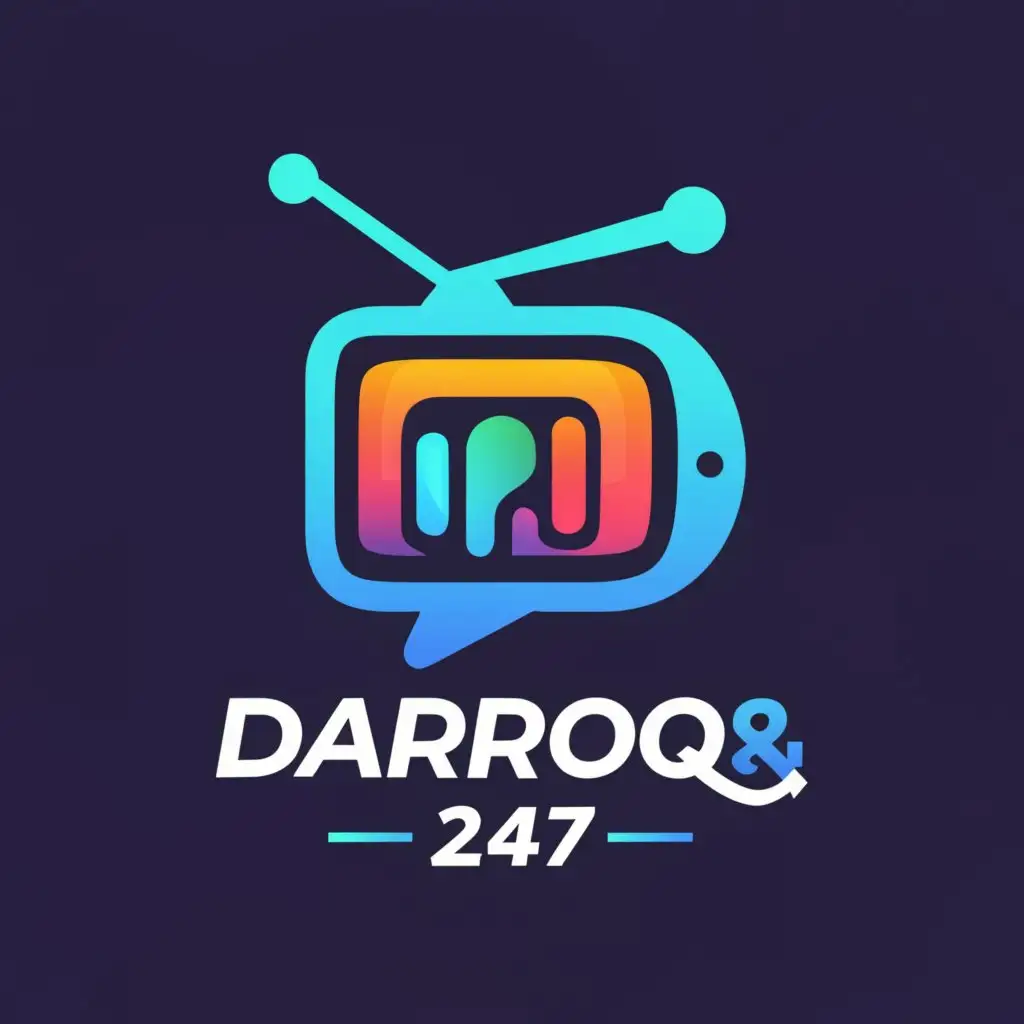 a logo design,with the text "DARDOQ 24/7", main symbol:ADVERTISING IS THIS BUSINESS,Moderate,be used in Internet industry,clear background