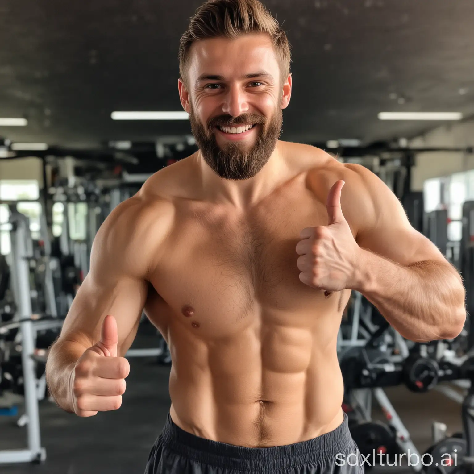 Fitness-Enthusiast-with-Thumbs-Up-and-Beard