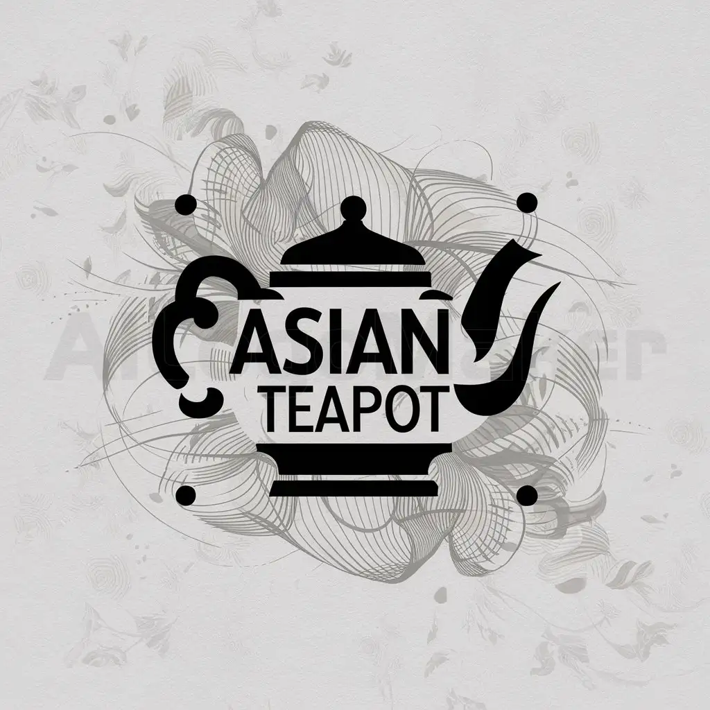 LOGO-Design-For-Asian-Teapot-Elegant-Chaynik-Symbol-for-Authentic-Restaurant-Experience