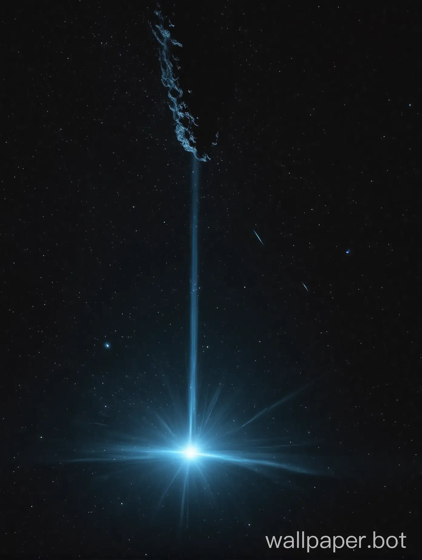 Blue-Meteor-Passing-Through-Dark-Space