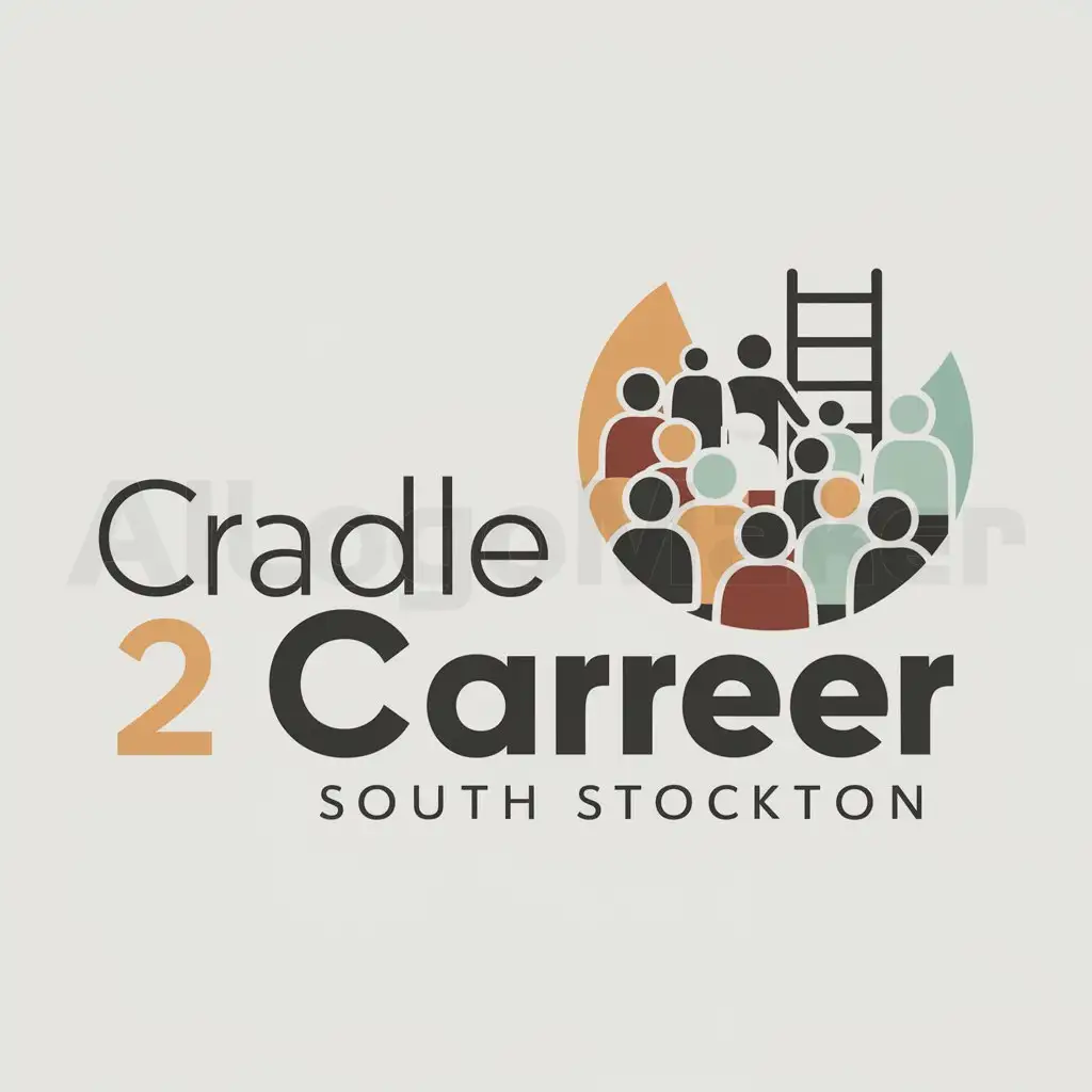 a logo design,with the text "cradle 2 career South Stockton", main symbol:underserved population,Moderate,be used in Nonprofit industry,clear background