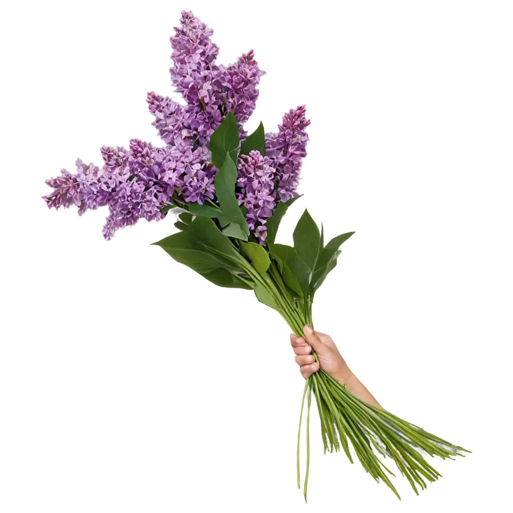 lush bouquet of lilacs
