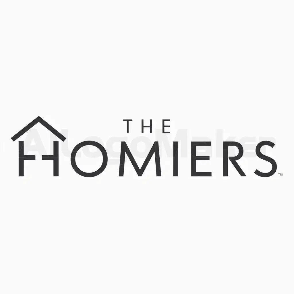 a logo design,with the text "The Homiers", main symbol:letter,Moderate,be used in Others industry,clear background