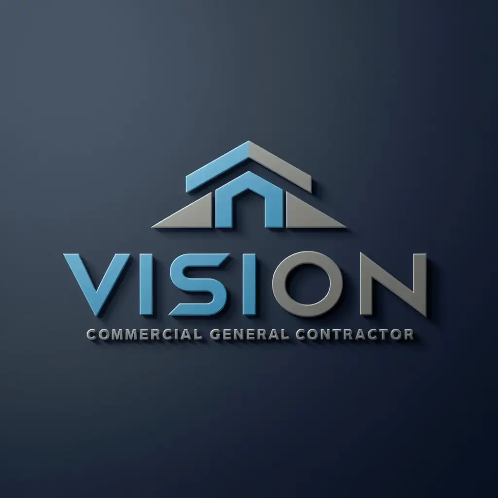 a logo design,with the text "vision", main symbol:create similar Refresh logo called 'vision',  'Foundations Built on Trust' we are a commercial general contractor.,Moderate,be used in commercial general contractor industry,clear background