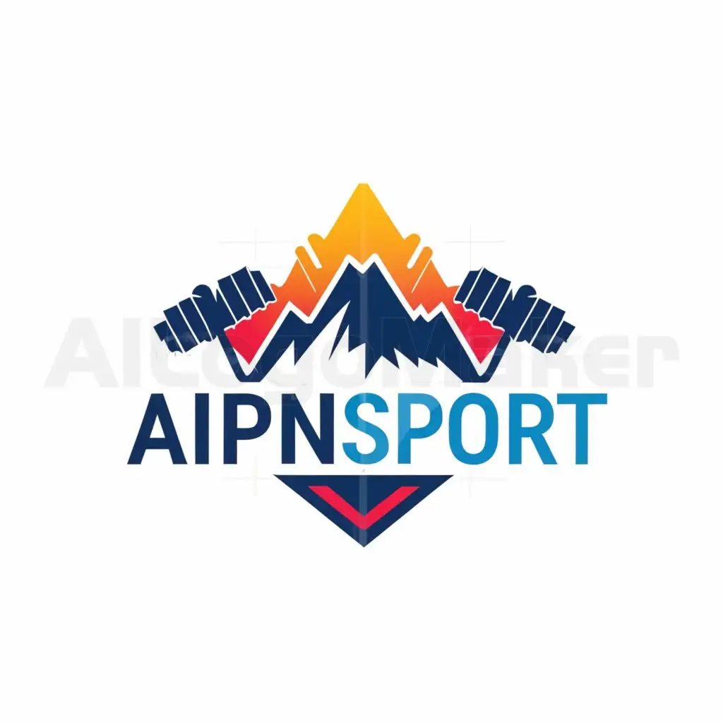 a logo design,with the text "aipinsport", main symbol:aipinsport,Moderate,be used in Sports Fitness industry,clear background