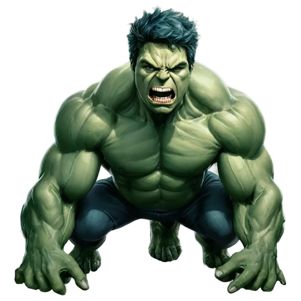 Powerful-Hulk-PNG-Image-in-Tosca-Color-Enhance-Your-Design-with-Hulks-Angry-Half-Body