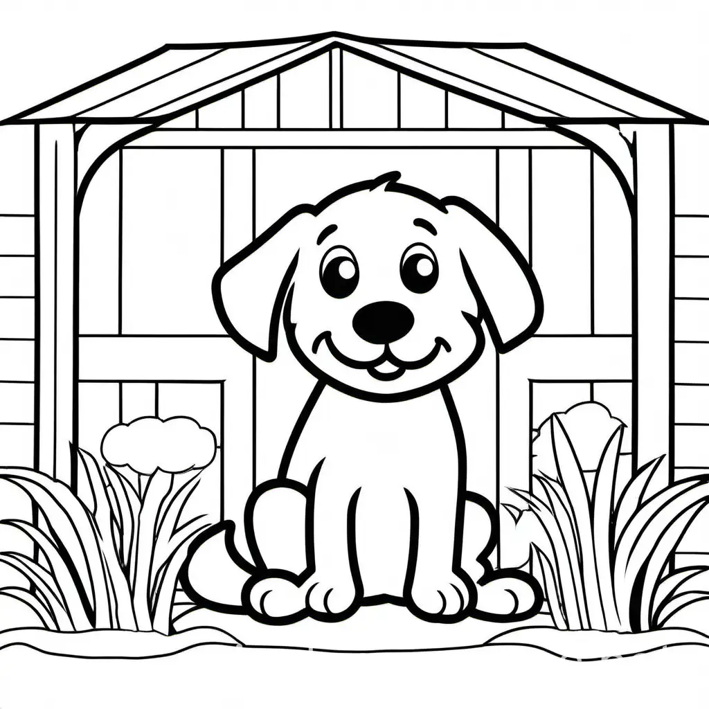Cheerful-Shelter-Dog-Coloring-Page-Simple-Line-Art-for-Kids