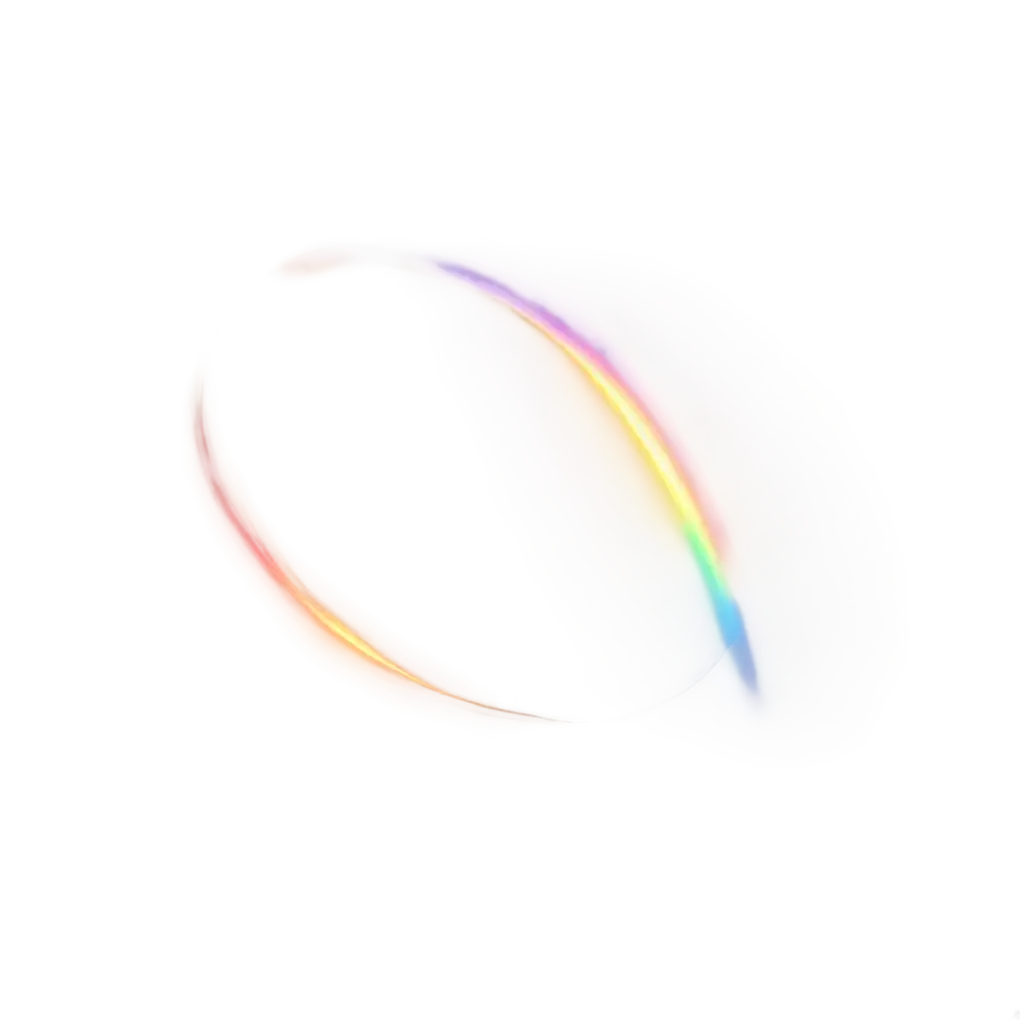 Blurry rainbow lens flare