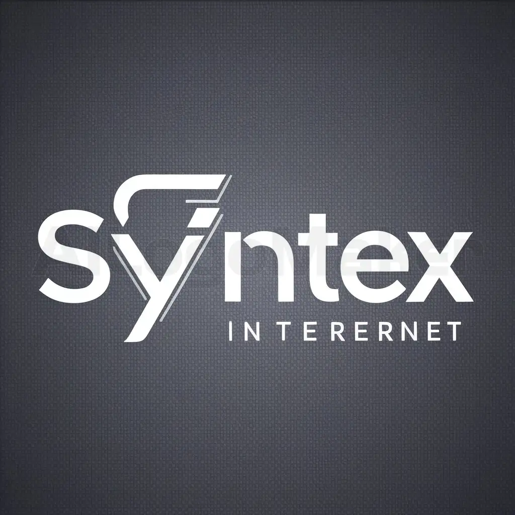 a logo design,with the text "syntex", main symbol:tech,Moderate,be used in Internet industry,clear background