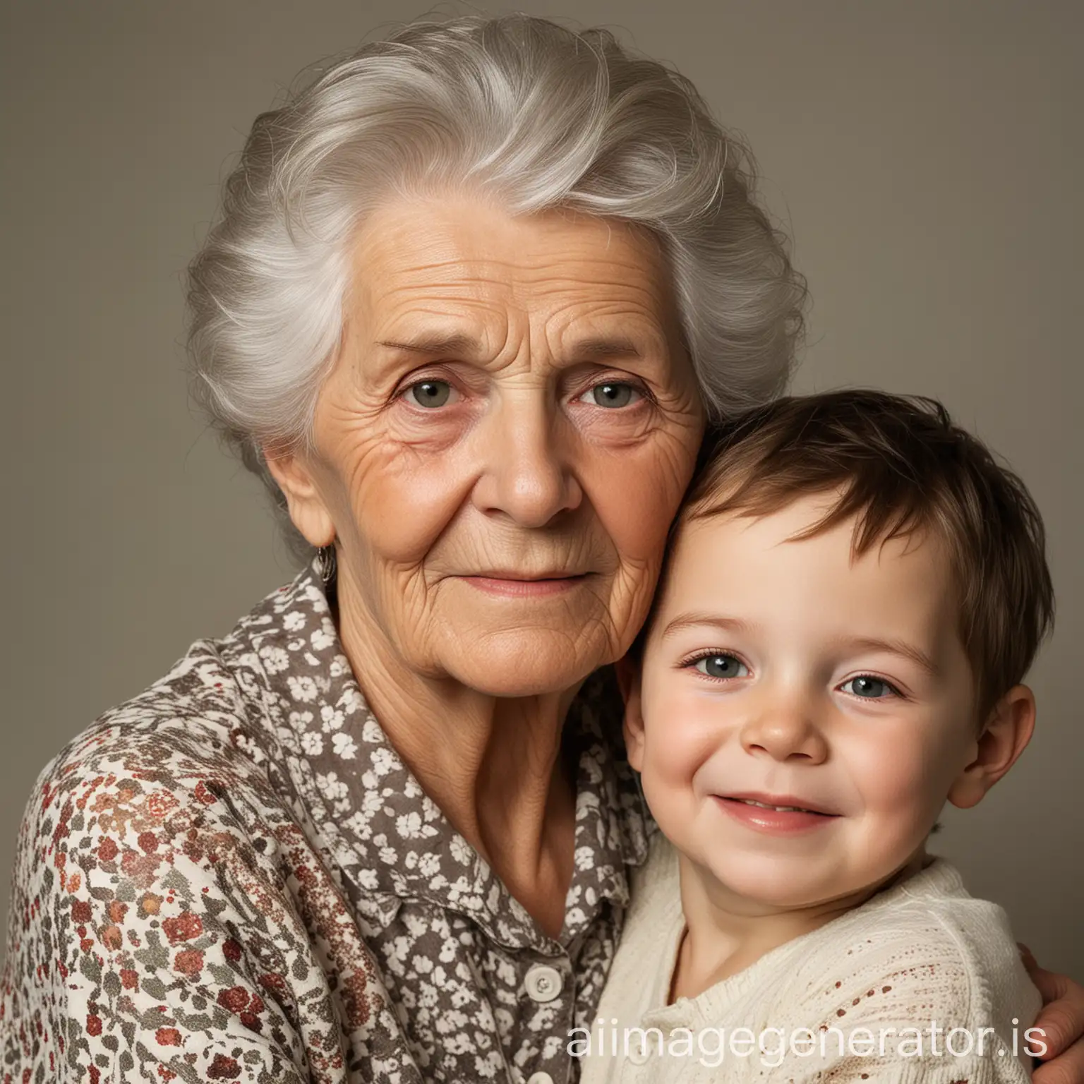 grandmother and grandson