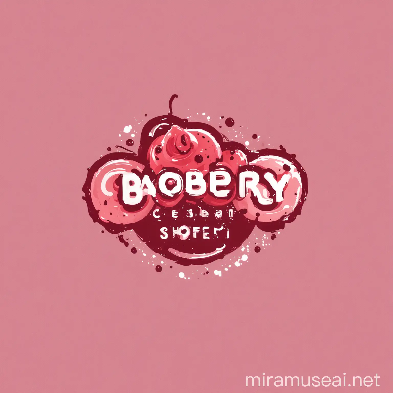 Minimalist Dessert Shop Logo Design Baoberry