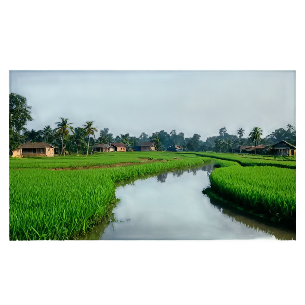 Beautiful-Village-Scene-in-Bangladesh-HighQuality-PNG-Image-for-Stunning-Visuals