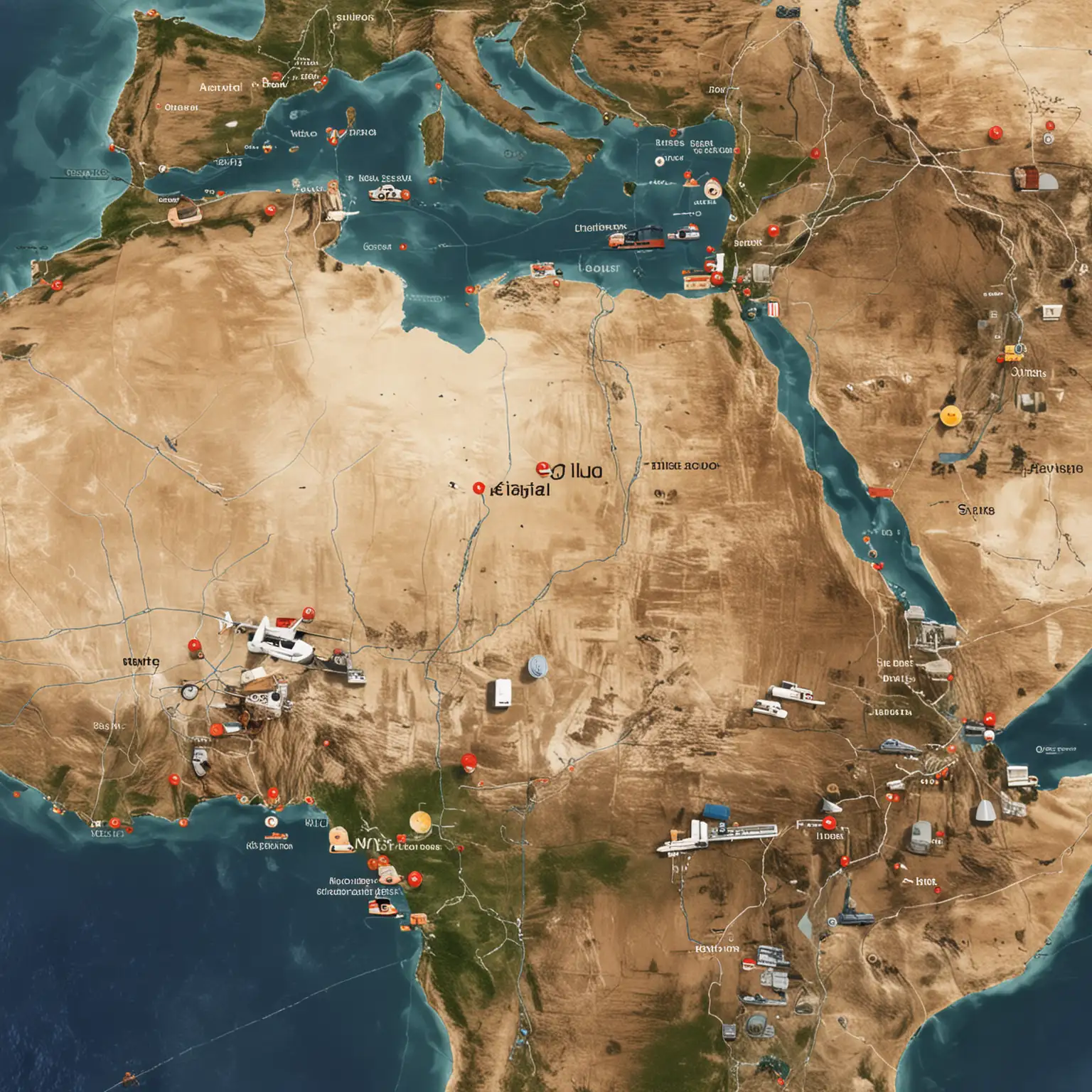 Globus mit Schiffahrtsrouten nach West Africa