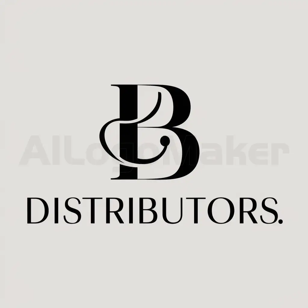 a logo design,with the text "Distributors", main symbol:B,Moderate,clear background