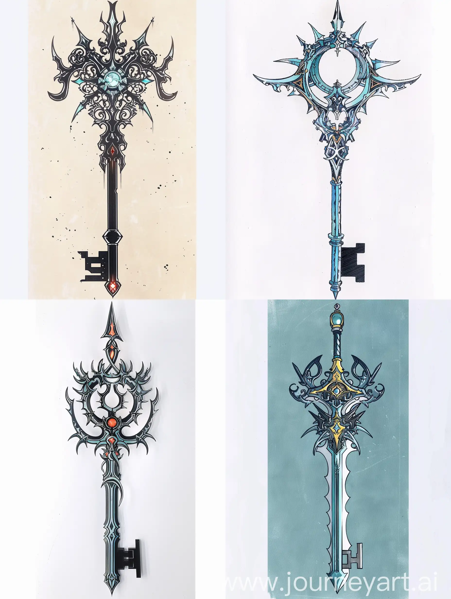 Fantasy-Keyblade-Design-for-Vertical-Art-Magical-Weapon-Concept-Art