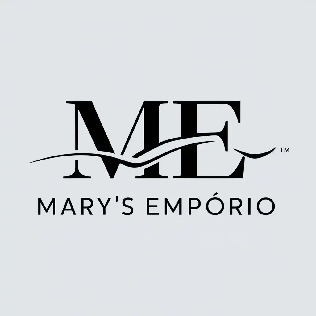 a logo design,with the text "Mary's Empório", main symbol:M E,complex,be used in Internet industry,clear background