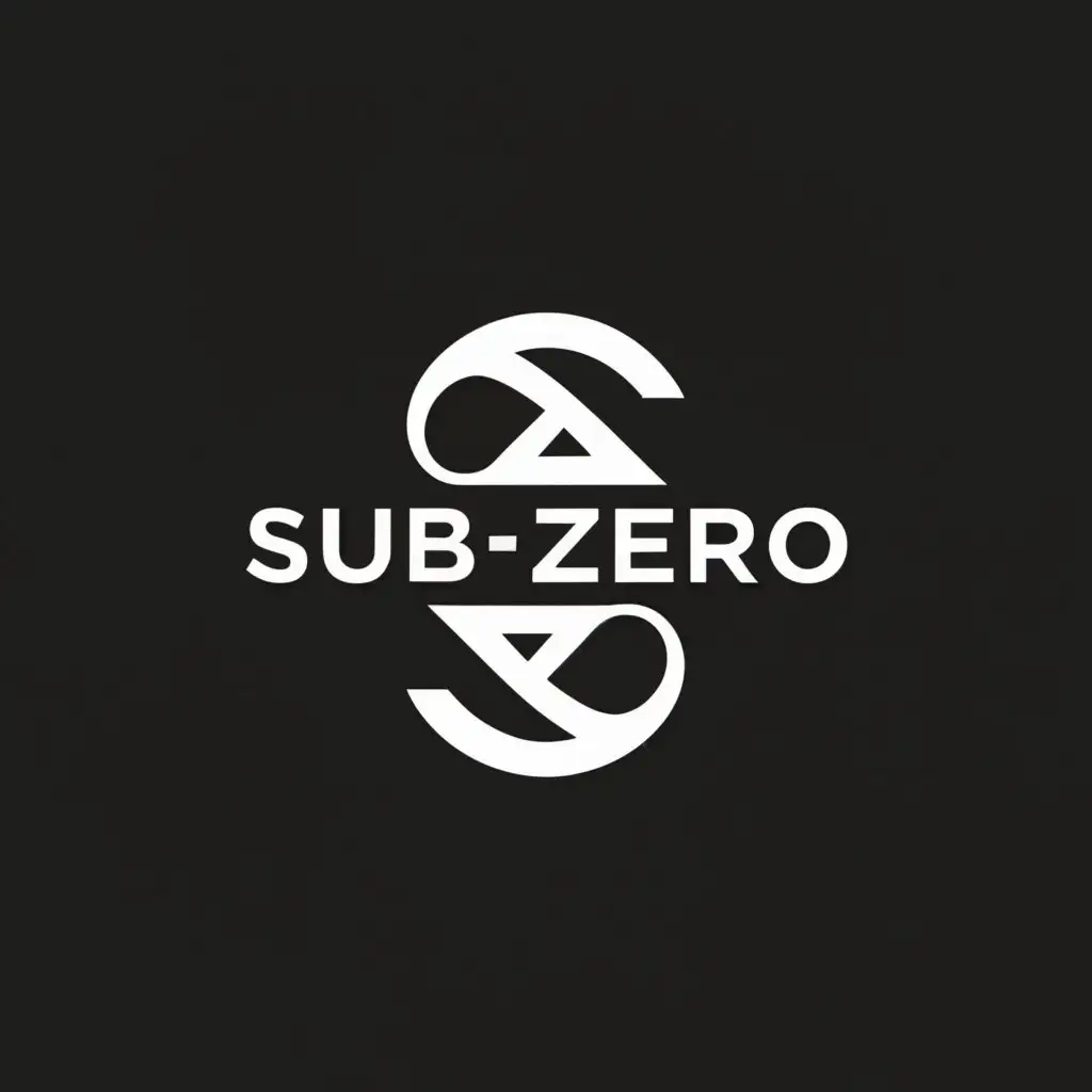 a logo design,with the text "Sub-Zero", main symbol:infinity,Moderate,be used in Entertainment industry,clear background