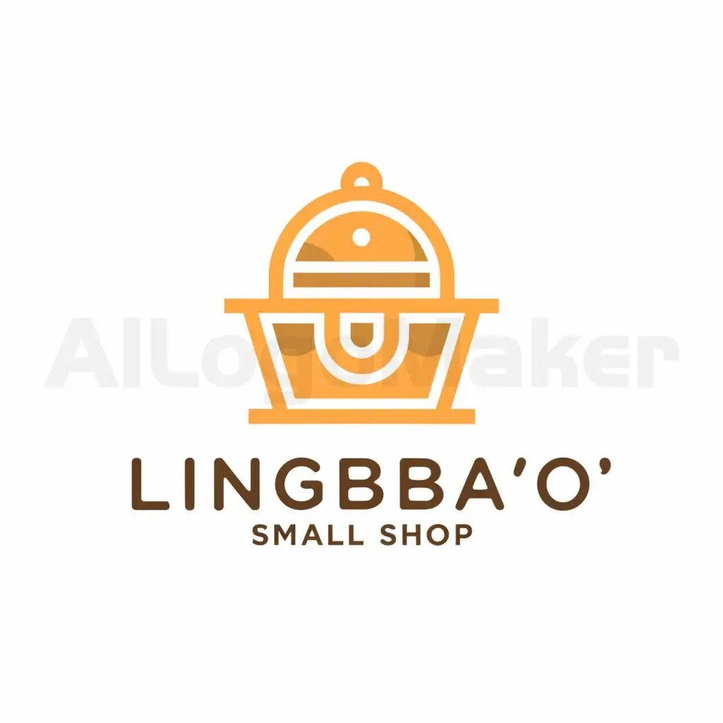 a logo design,with the text "Lingbao's ", main symbol:Lingbao's Small Shop,Moderate,be used in Retail industry,clear background