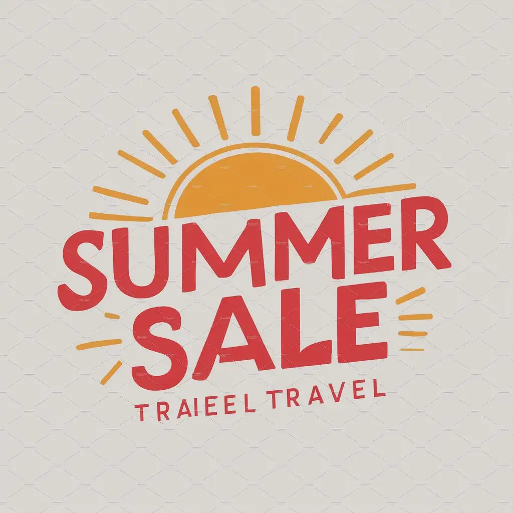 a logo design,with the text "Summer Sale", main symbol:Sun,Moderate,be used in Travel industry,clear background