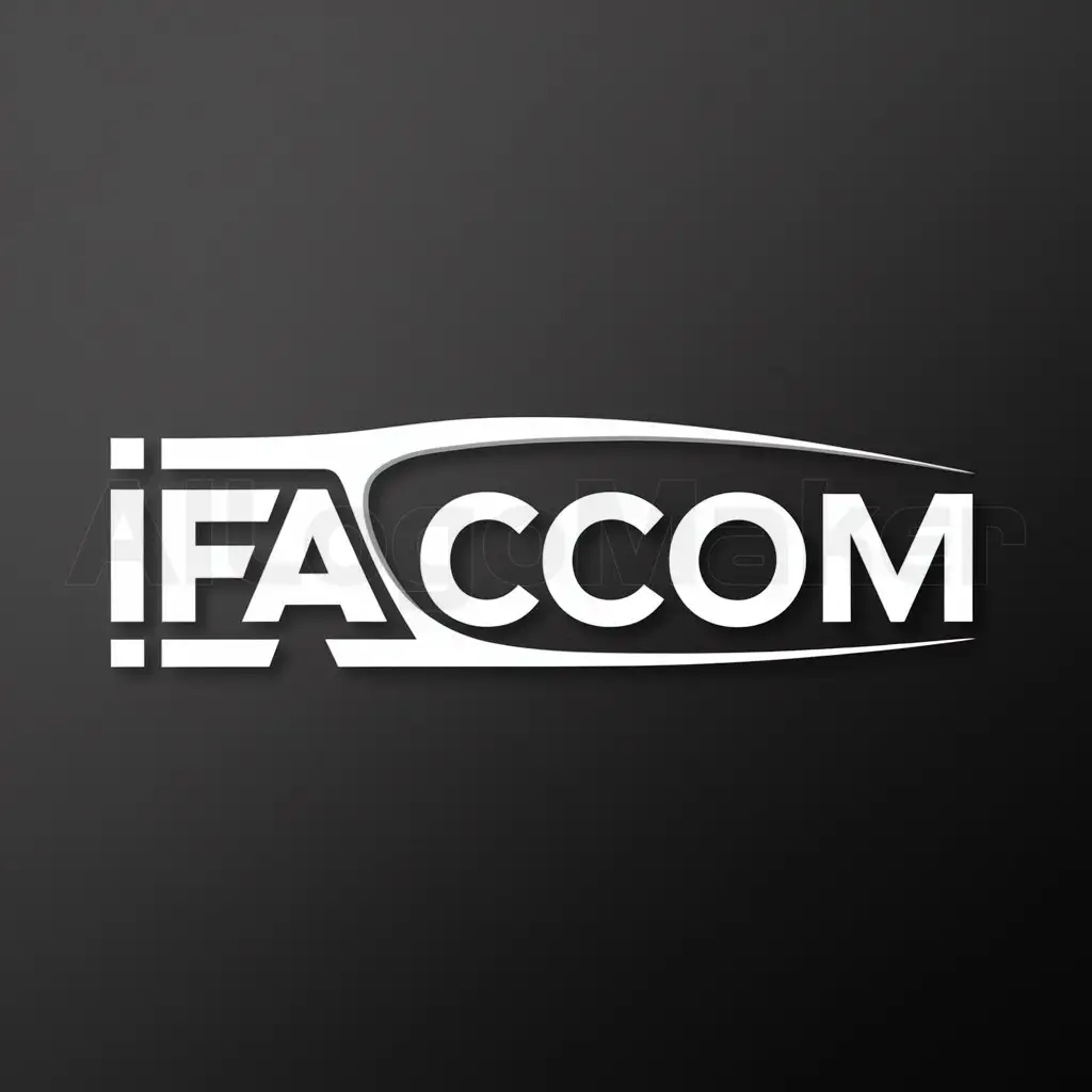a logo design,with the text "ifacom", main symbol:ifacom,Moderate,clear background