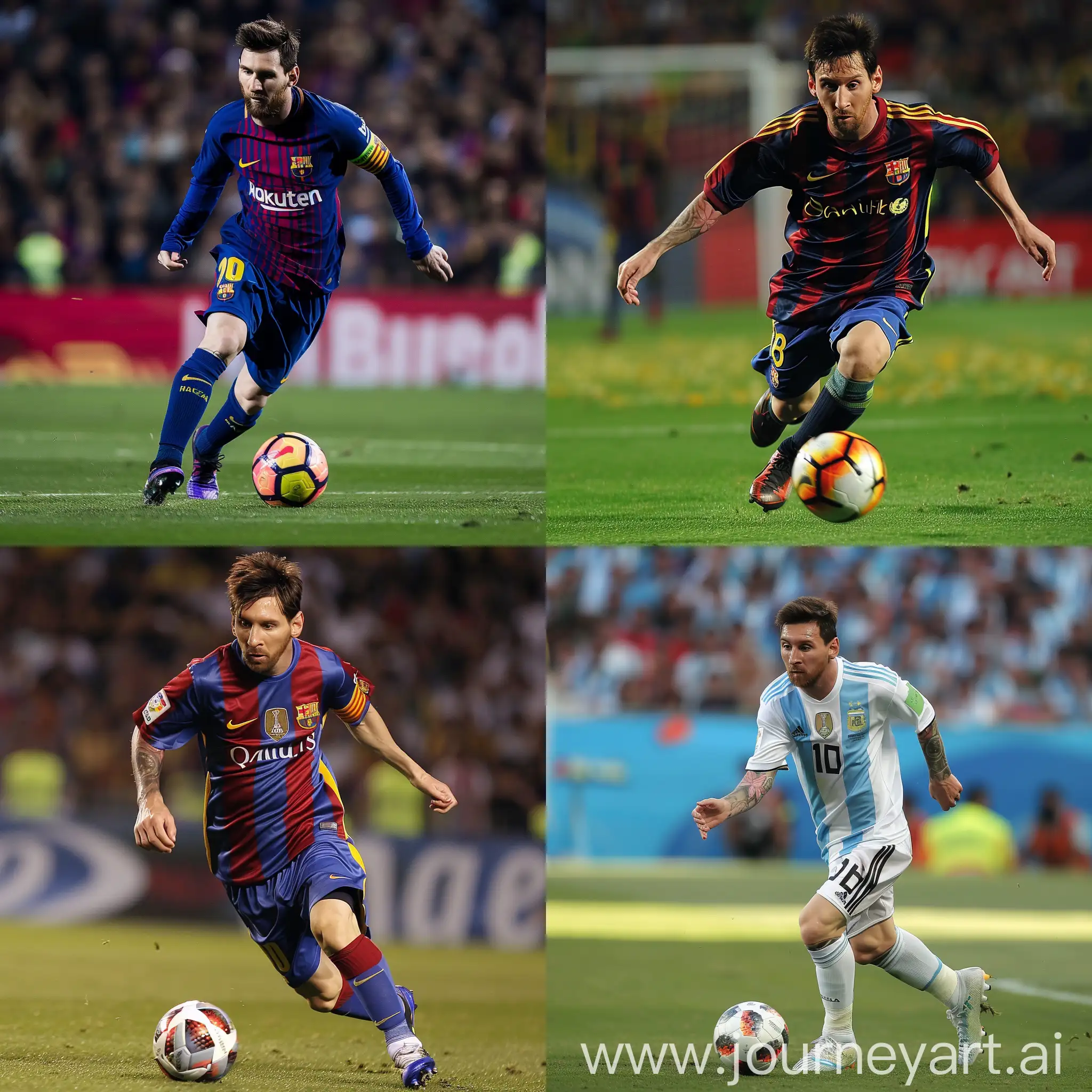 Messi-Playing-Soccer-in-Vibrant-Stadium