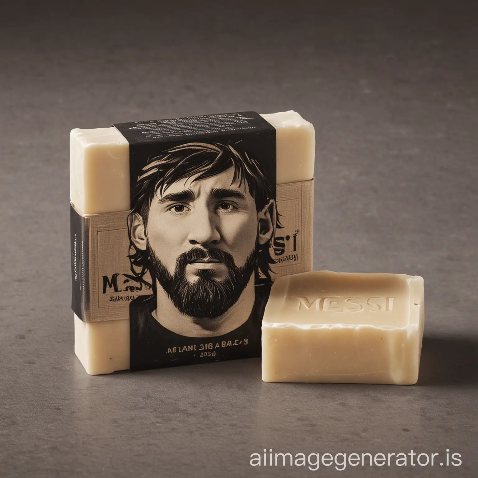 messi branding soap
